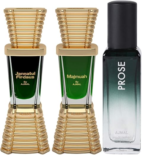 Ajmal Jannatul Firdaus & Majmuah each of 10ML CP & Prose EDP 20MLPack of 3 (Total 40ML) for Men & Women