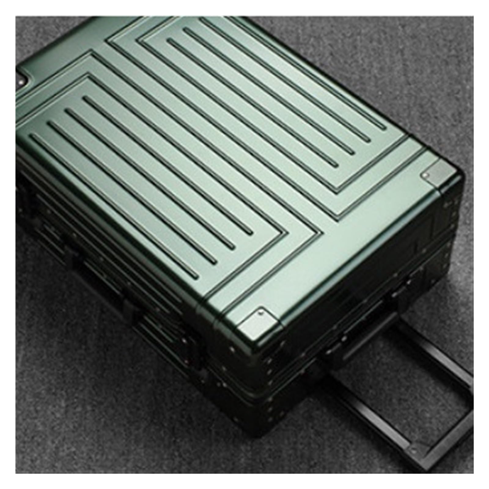 Walizki na kółkach Aluminiowe etui na wózek ze stopu magnezu Uniwersalne koła Metalowa walizka Przenośna All aluminiowa walizka podróżna Wielofunkcyjna torba podróżna (kolor: E, Taille Unikalny: 24in)