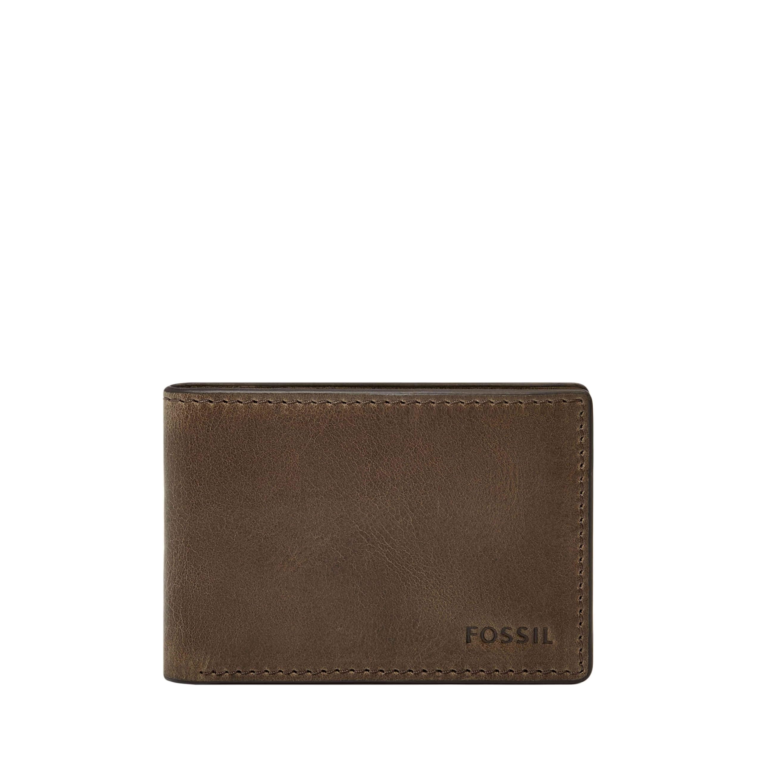 Fossil Men's Anderson Leather Slim Minimalist Bifold Front Pocket Wallet