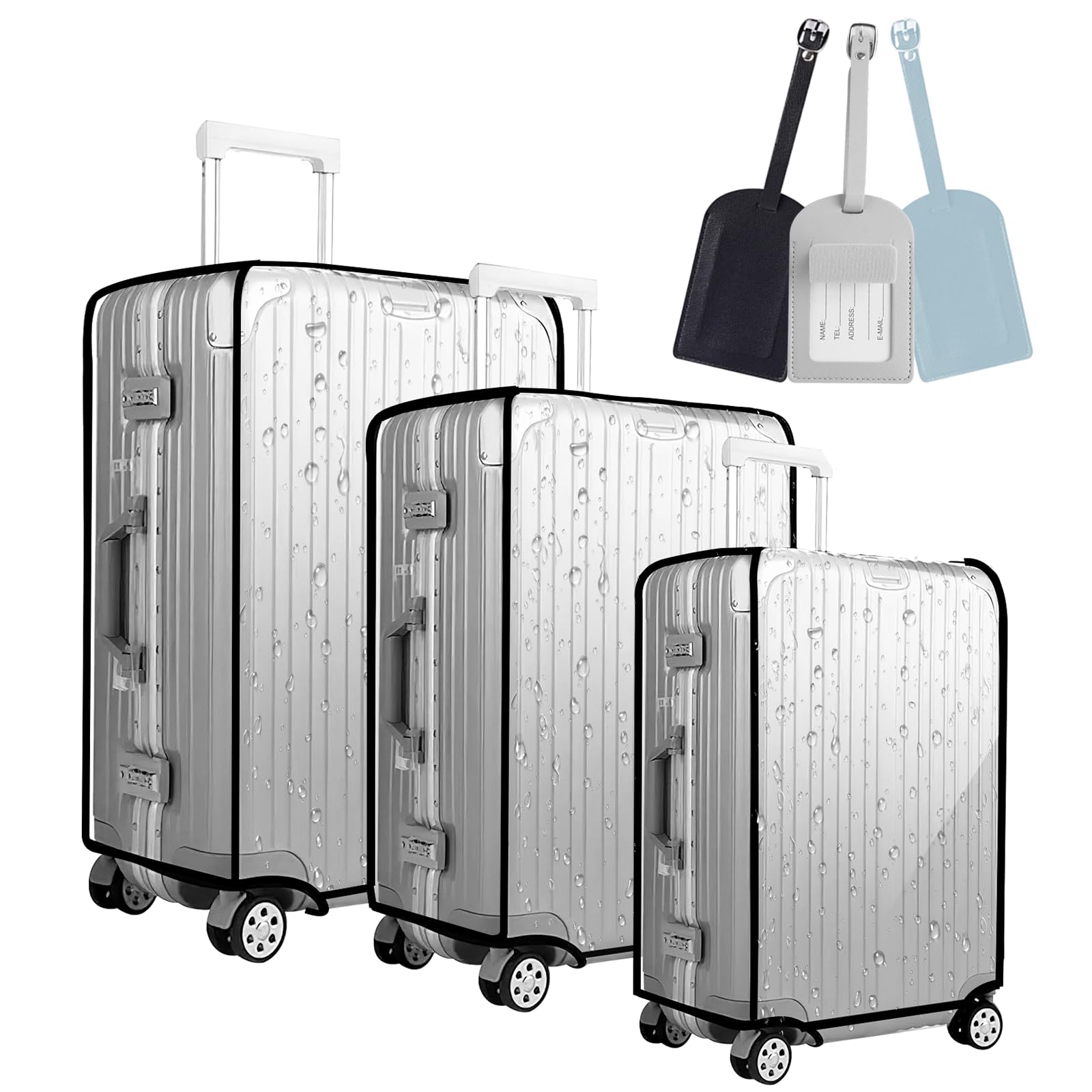 Protège-valise trolley réutilisable pour sécuriser vos bagages en voyage