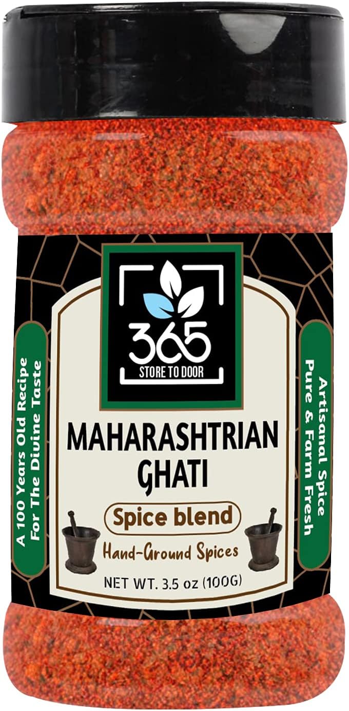 365 STORE TO DOOR Indian Spice โ Maharashtrian Ghati Masala, 100 gm. | Homemade Powdered | for Healthy Cooking | Ready to use | All Seasonings Spices | Pure & Hygiene | Spice Mix โ Pack of 1