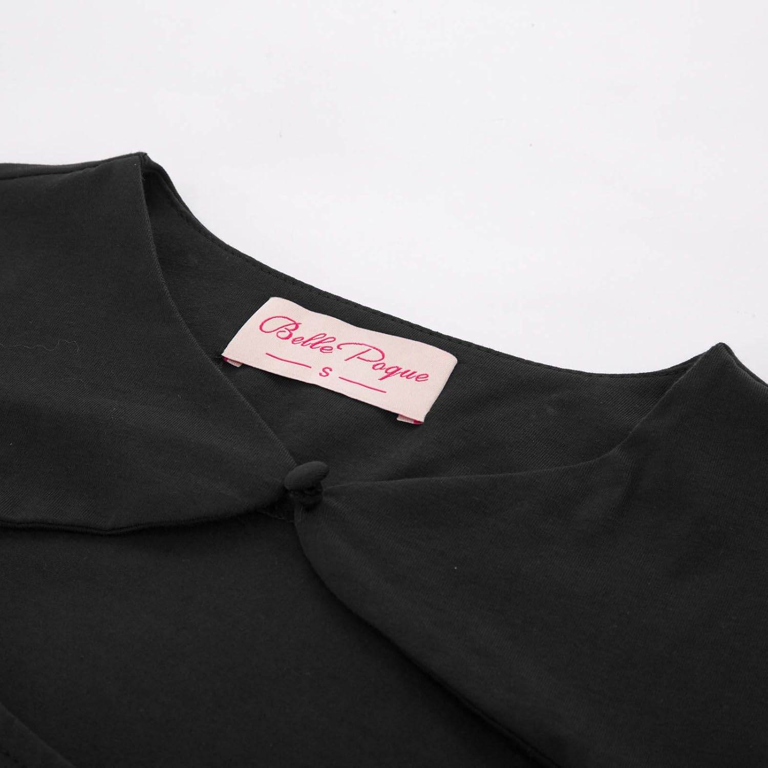 Belle Poque Women’s Hollowed-Out Tops 1950s Retro Vintage Short Sleeve Cotton Blouse - Image 5