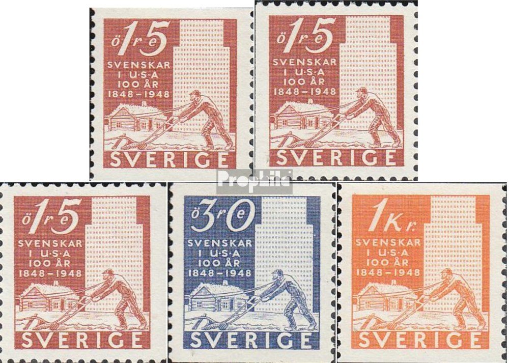 Briefmarken-Set Schweden 1966 'Schwedische Flotte II' - Komplettausgabe, Postfrisch (MNH)
