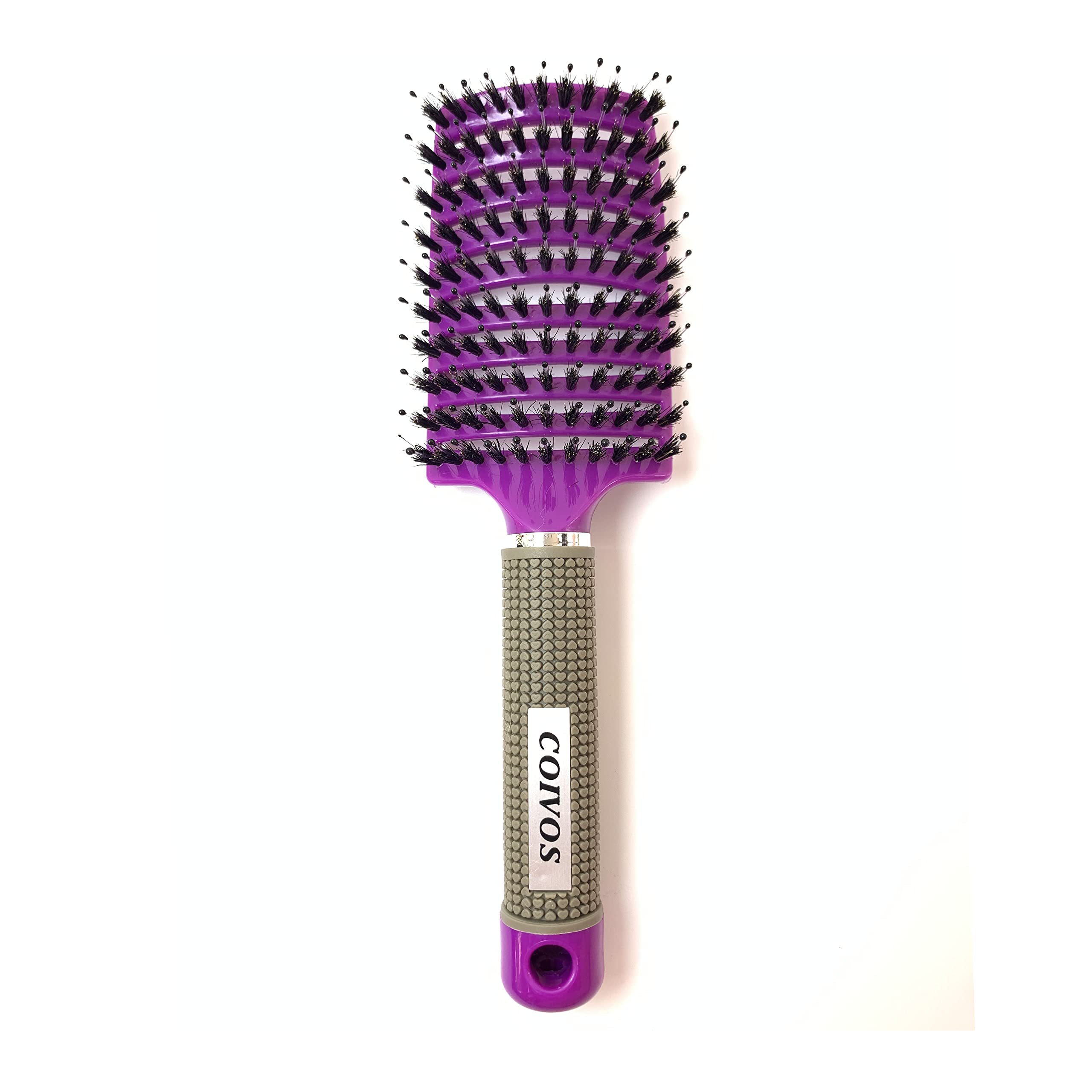 Detangling Brush and Boar Bristle Hair Brush for Women Man and Child，Coivos Curly Vented&Detangler Hairbrush Can Add Shine and Smoothing Hair