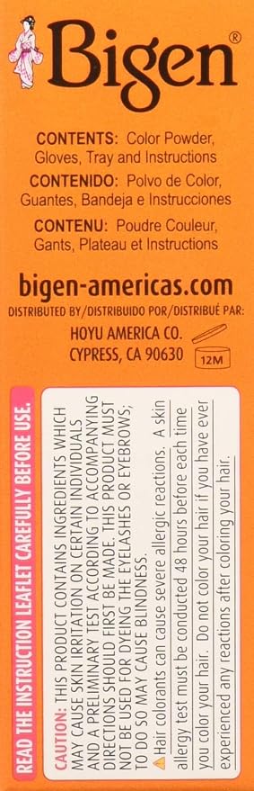 Bigen Tinte Permanente Polvo 59 Negro Oriental (Pack 6) miniatura 5