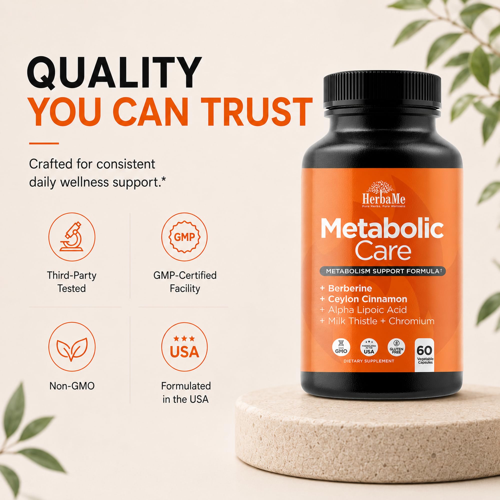 HerbaMe Berberine Supplement for Metabolic Support and Weight Management — Amazon image 8