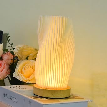 Small Table Lamp for Bedroom-Bedside Lamps for Night Stands,Dimmable Nightstand Light Lamp,Unique Lamps for Kids Room,Living Room,College Dorm,Home,OfficeBeige One-Dimensional