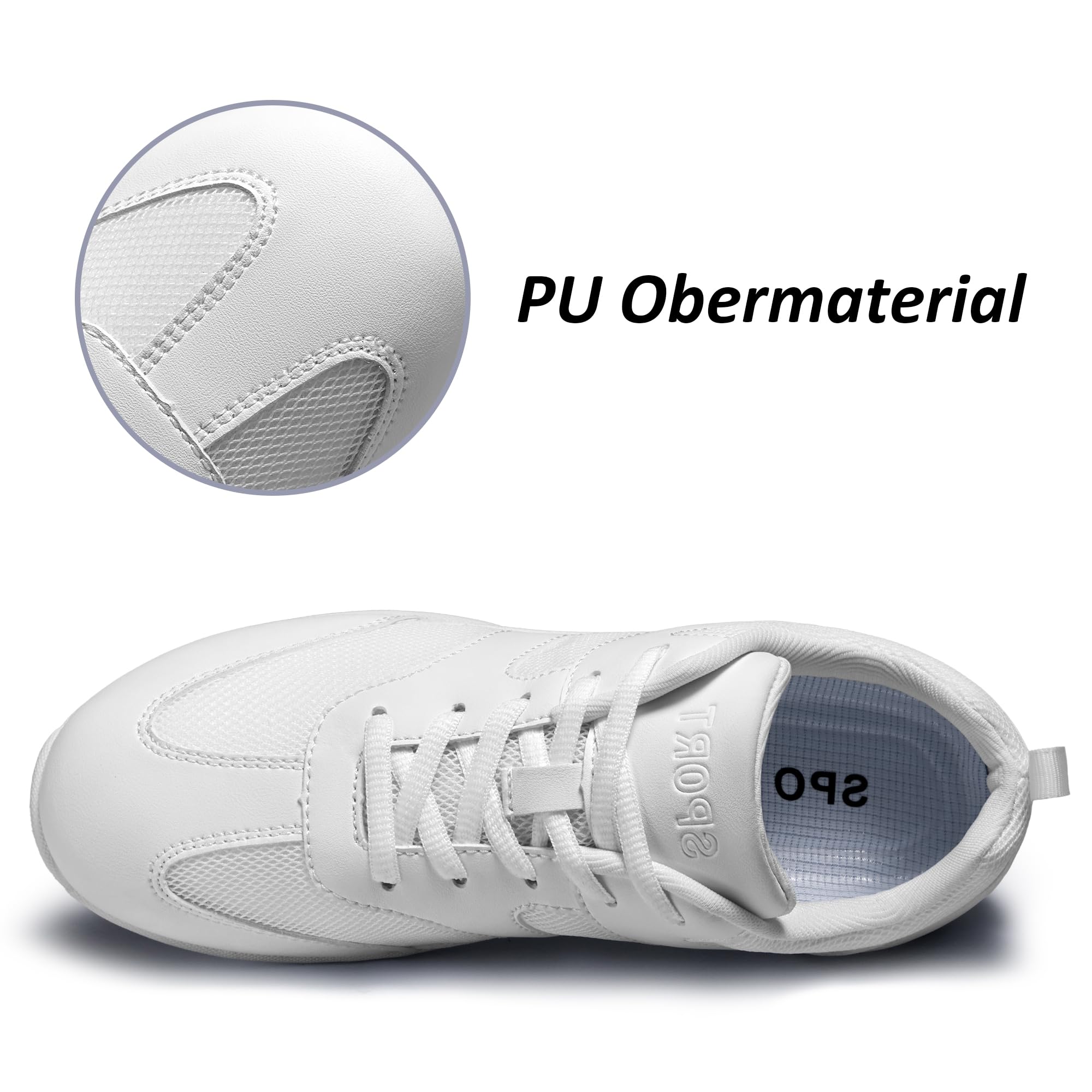 Cheerleader Schuhe Weiß Vollsohle Schuhe für Cheerleader