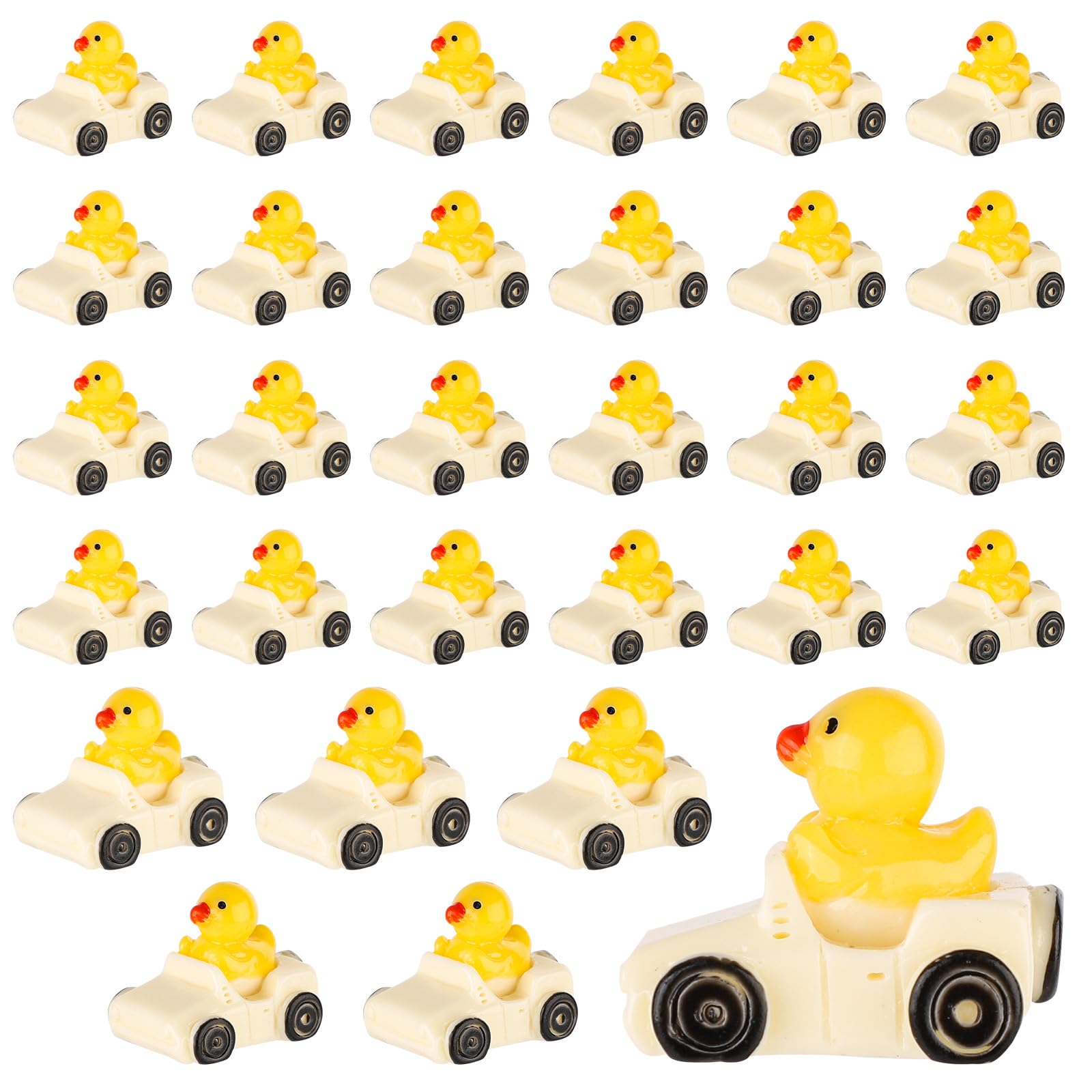 Tinoaly 30pcs Miniature Duck Figures