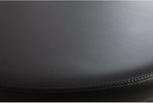 Miniatura 7 de Signature Design by Ashley Jusmour - Juego de mesa anidable moderna con otomana tapizada de piel sintética, juego de 4, color blanco y negro