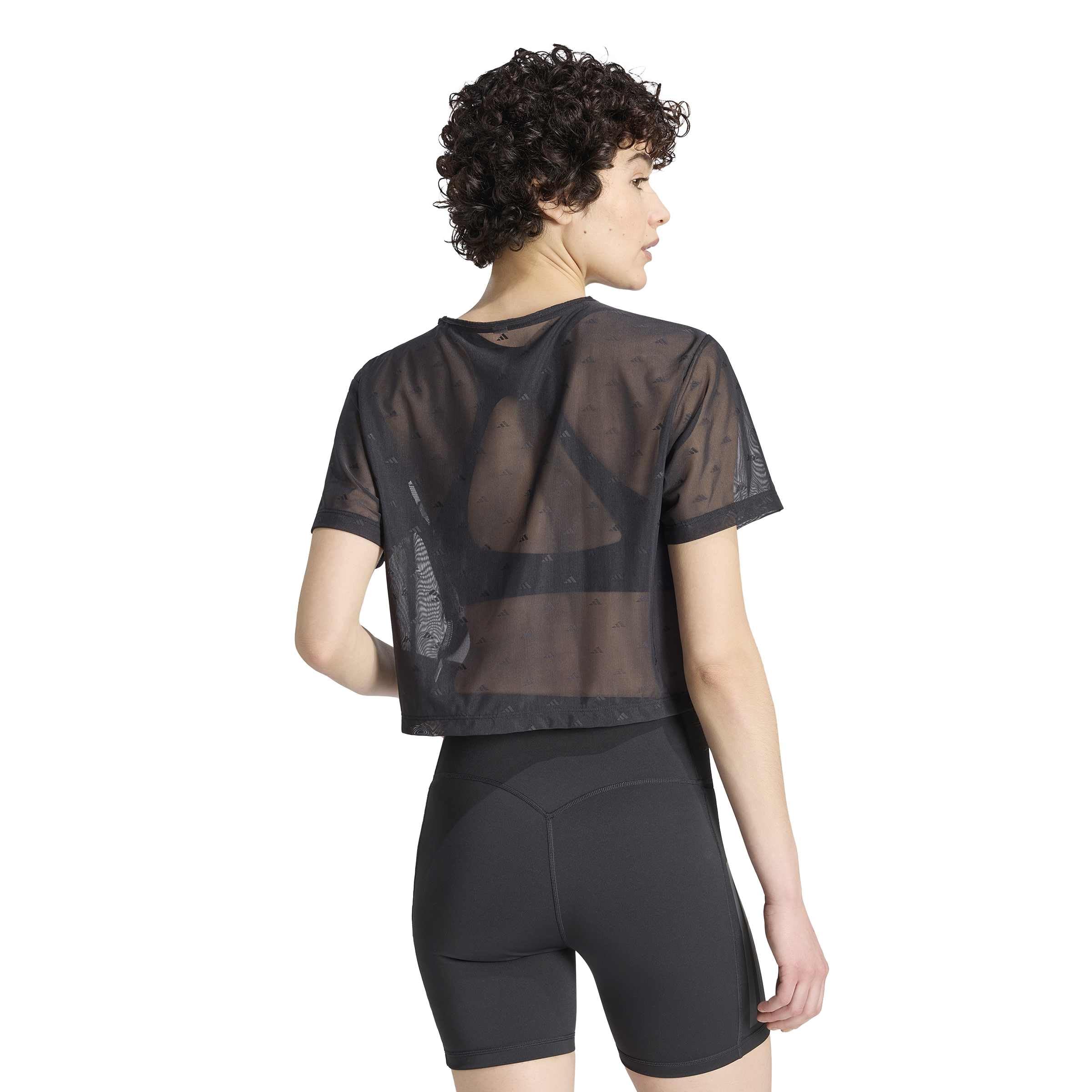 adidas Women's PrimeLift Essentials Workout Mesh-T-Shirt, kastig geschnitten
