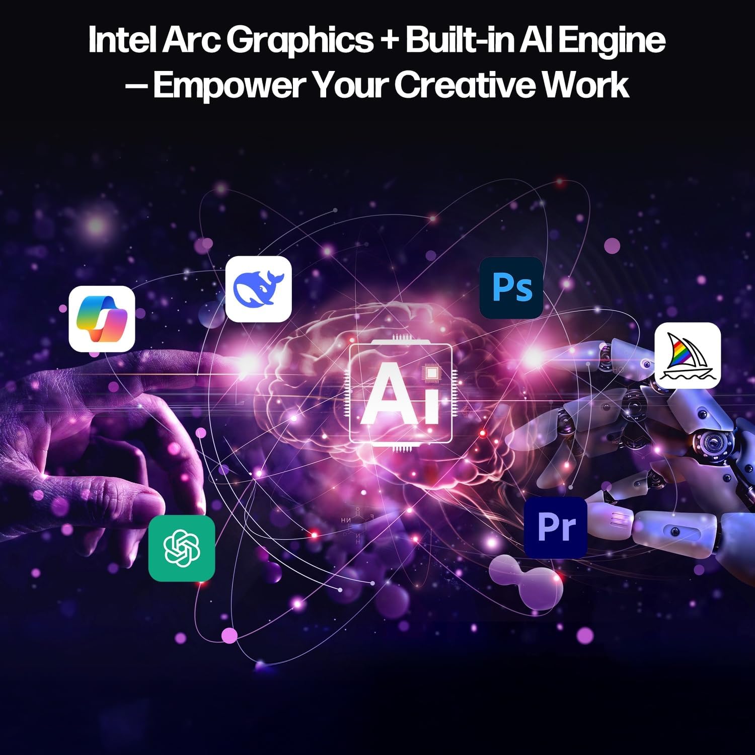 ASUS NUC 15 Pro+ Mini Desktop PC, Intel Series 2 Core Ultra 5 225H (14C/14T, Up to 4.9GHz), 16GB DDR5 RAM, 512GB PCIe SSD, Arc 130T GPU, Win 11 Pro, Thunderbolt 4, WiFi 7, BT 5.4, 8K/Quad 4K HDR