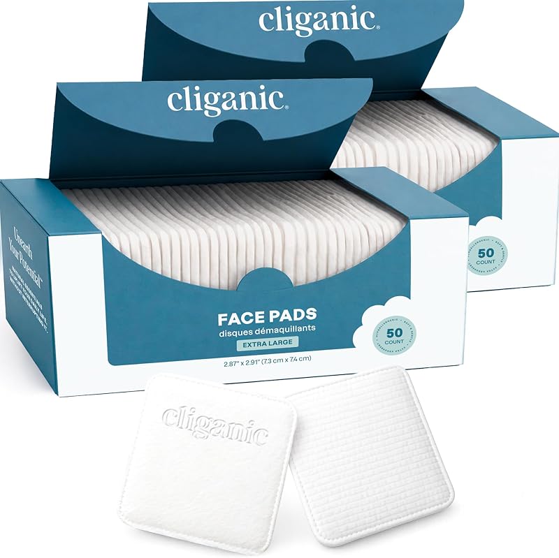 Discos de algodão Cliganic, 100 unidades