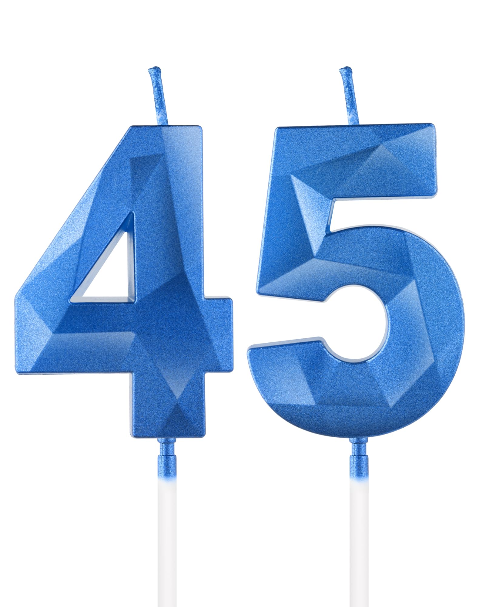 Royal Blue 13th Birthday Candles, 3D Number 13 Candle for Cake, Boy Girl 13th Birthday Decorations,Sapphire Candle Topper Blue Cake Decorations for Birthday Party Wedding Anniversary Supplies — view 165