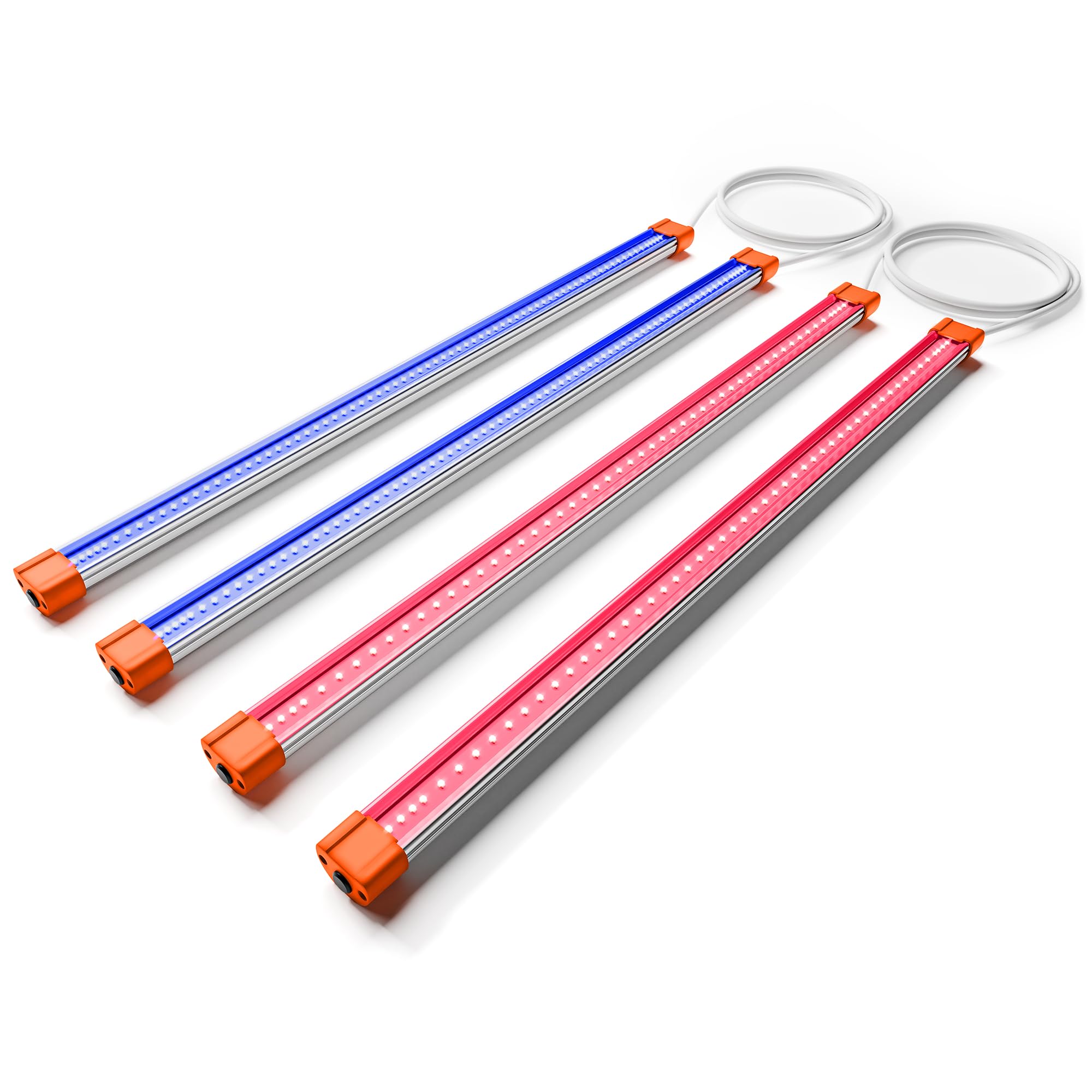 2025 Upgraded UV30 & IR16 LED Grow Light, 365-370nm UV & 730-745nm IR Supplemental Light for Indoor Plants, 2X2, 3X3, 4X4 Grow Tents, 23.6" Long Bars Set