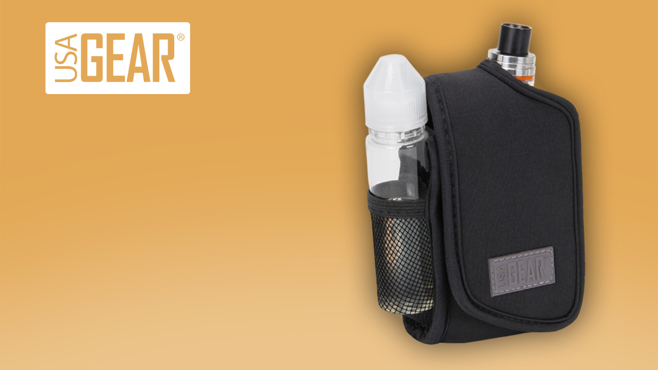 Amazon.com: USA Gear Vape Pen Travel Case Belt Bag with Belt Loop &  Carabiner Clip - Elastic Neoprene Vaporizer Pen Carry Case, Travel Pouch  Fits E Juice, Mod Tanks, Cart Battery, Fits