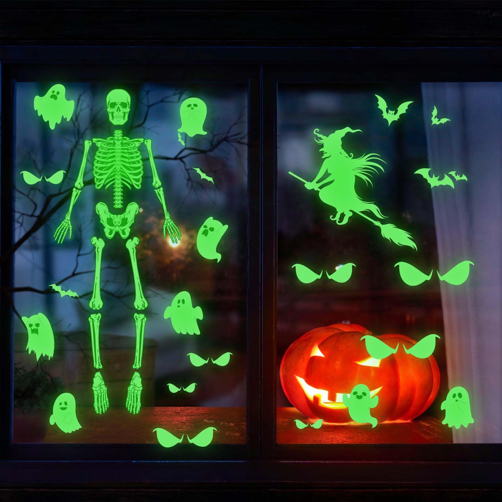 4 Pcs Halloween Luminous Stickers - Image 3