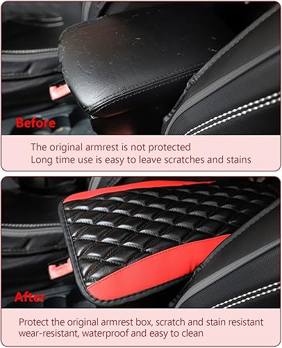 Miniatura 3 de TRNOI Almohadilla para reposabrazos de consola central de vehículo, alfombrilla universal para reposabrazos de 12.6 x 7.5 pulgadas, funda para