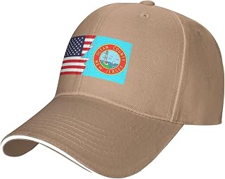Flag of Ocean County, New Jersey and America Baseball Cap Adjustable Classic Golf Dad Hat for Men Women Caps