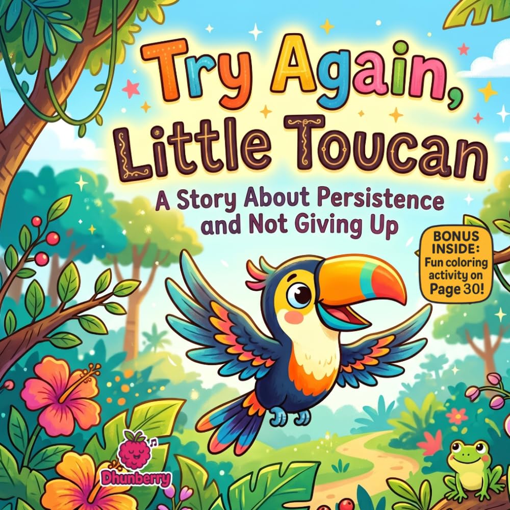 Try Again, Little Toucan: A Fun Rhyming Story About Persistence, Confidence, and Never Giving Up