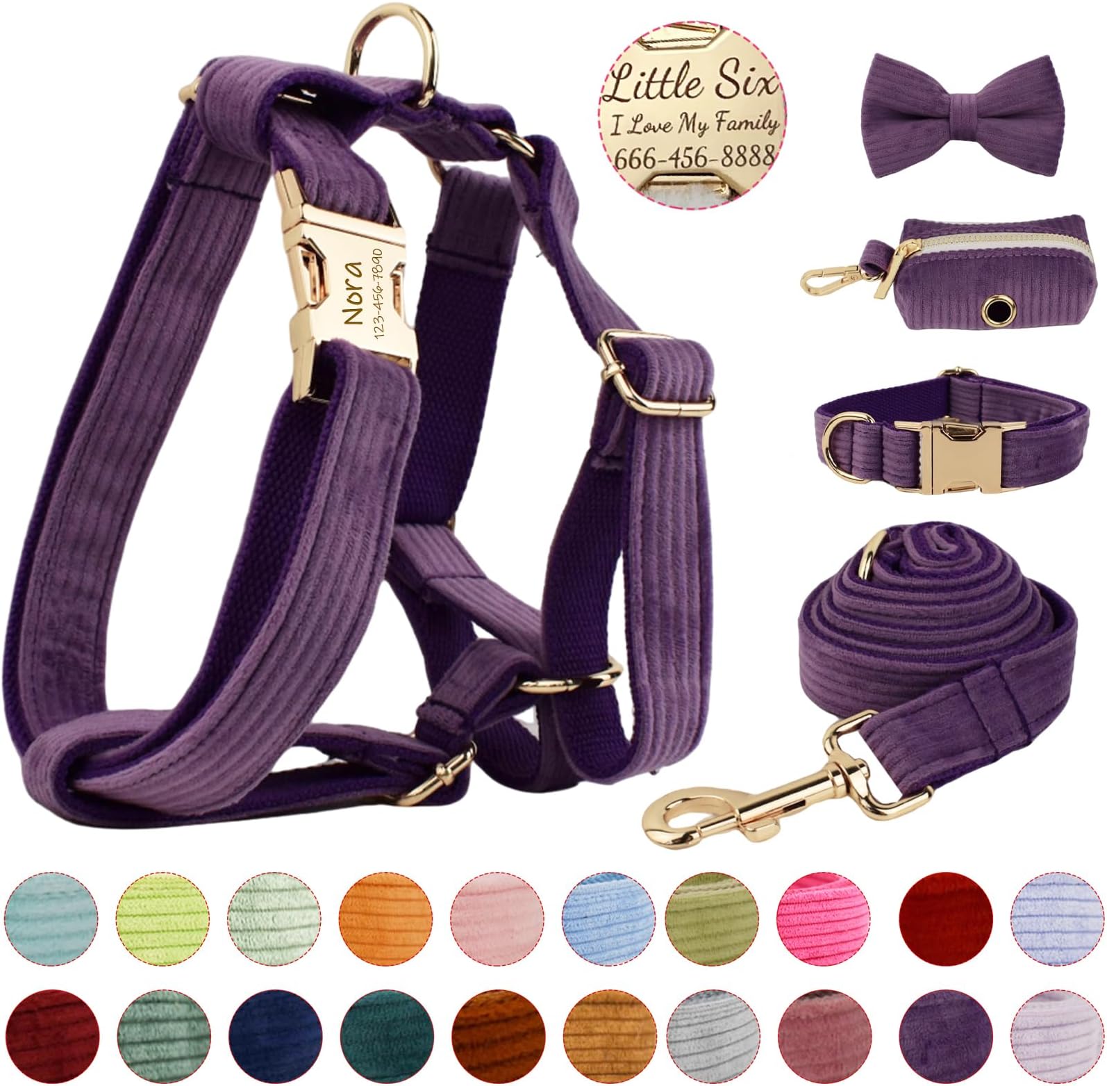 Personalized Dog Harnesses with Metal Buckle, Harnesses