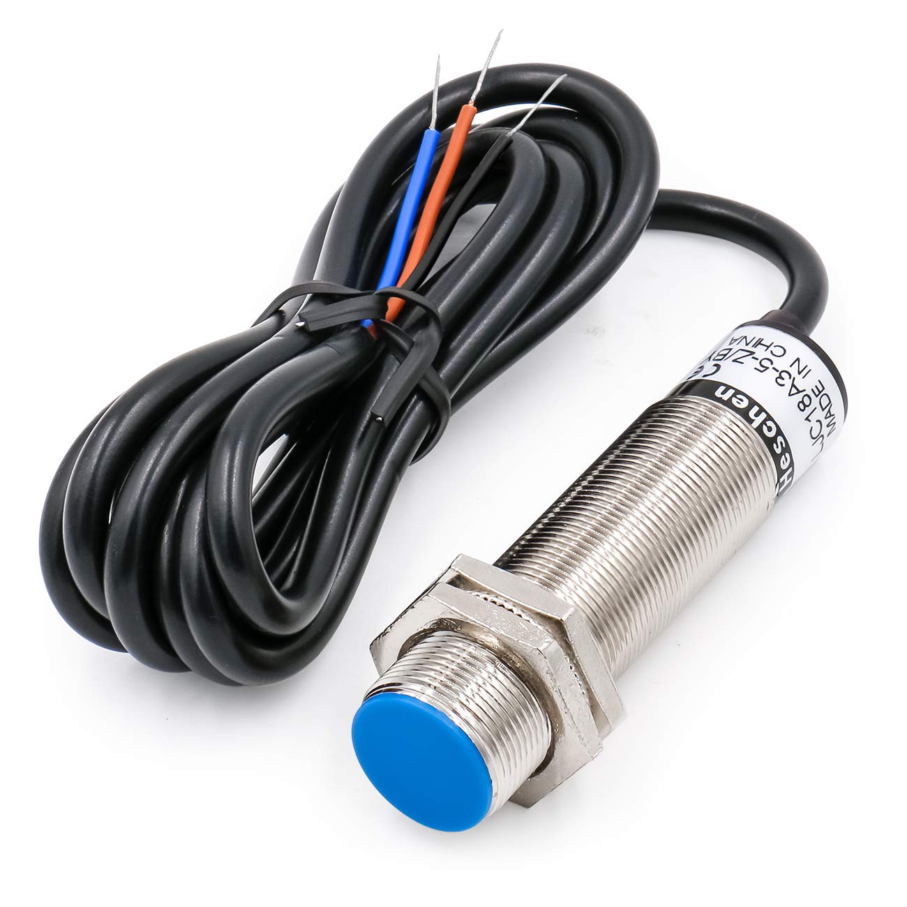 Capteur De Proximité Capacitif Heschen M18 - Détection 5mm, 10-30VDC, NPN NO, 3 Fils - Pour Automatisme Industriel