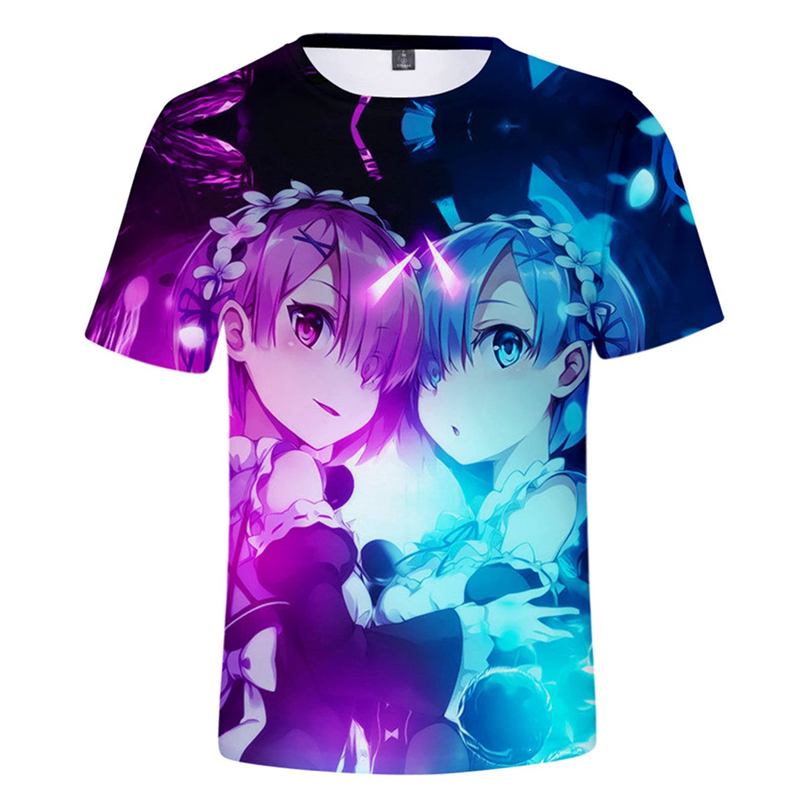 ISaikoy Anime Re:Zero Kara Hajimeru Isekai Seikatsu Short Sleeve T-Shirt Tops Tee Sweater Costume