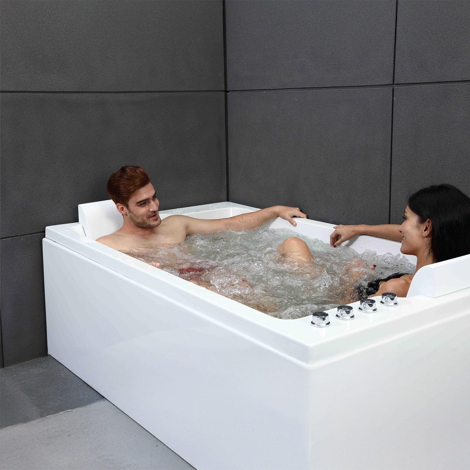 CETANA Duo Wave - Bañera de hidromasaje Doble L. 170 x l. 100 cm, by SPALINA