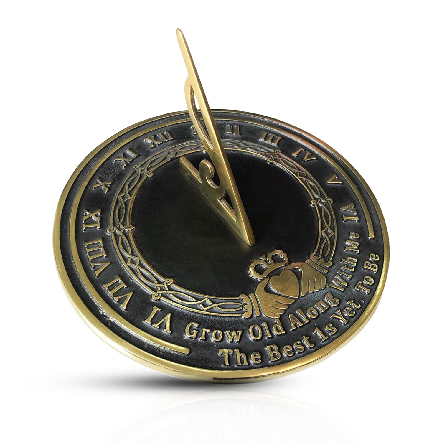 ARTIZANSTORE Brass Sundial Grow Old with Me