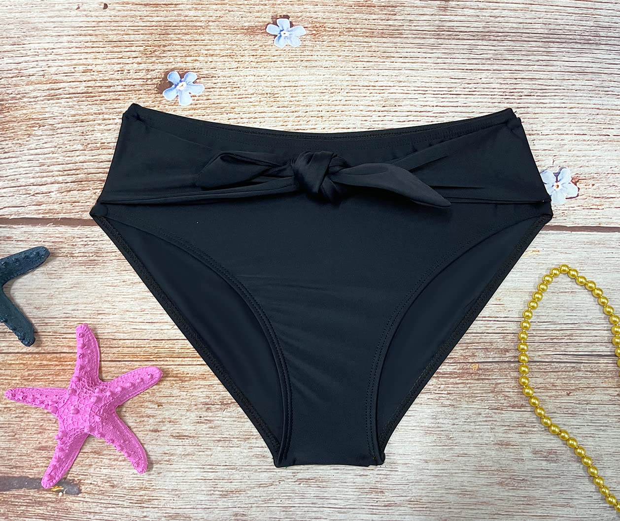 Mujer Braga de Bikini Cintura Alta Pajarita