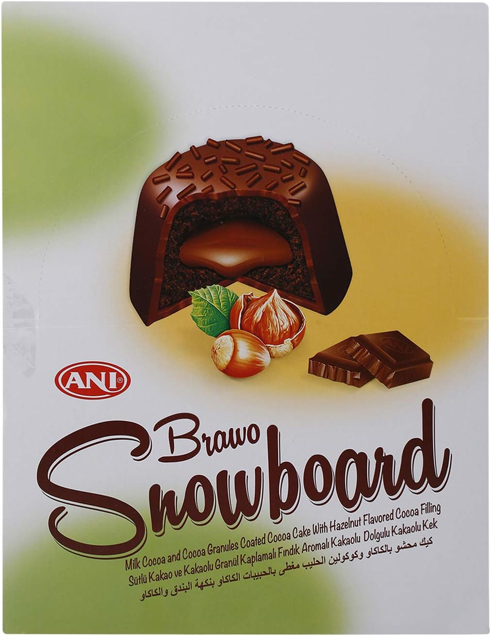 Ani Brawo Snowboard Cake, 50 gm (Pack Of 24)