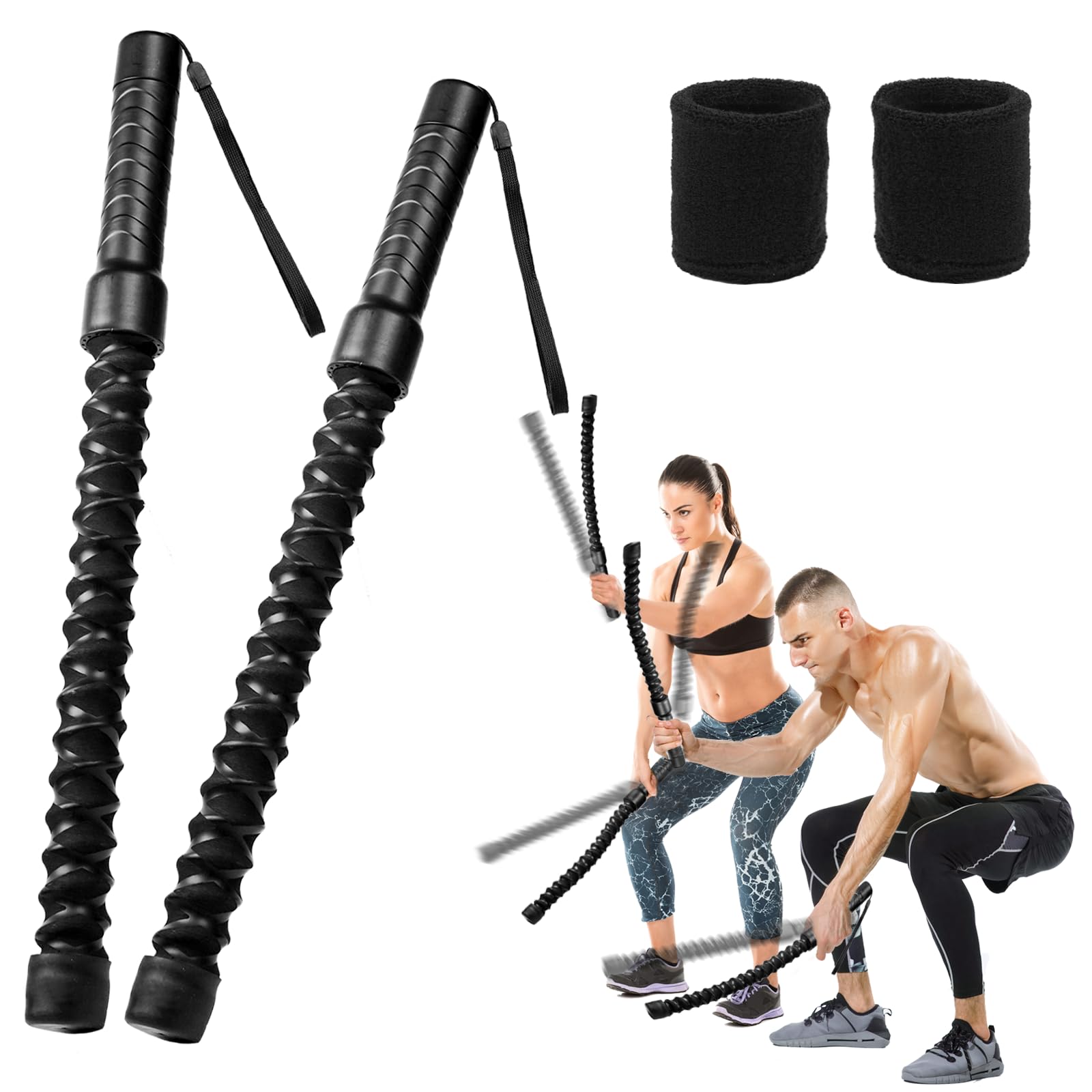 Ropeless Battle Ropes for Home Gym Lightweight Battle Rope for