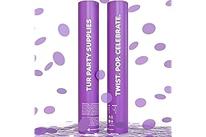 Giant Purple Smoke Cannon Confetti Party Poppers