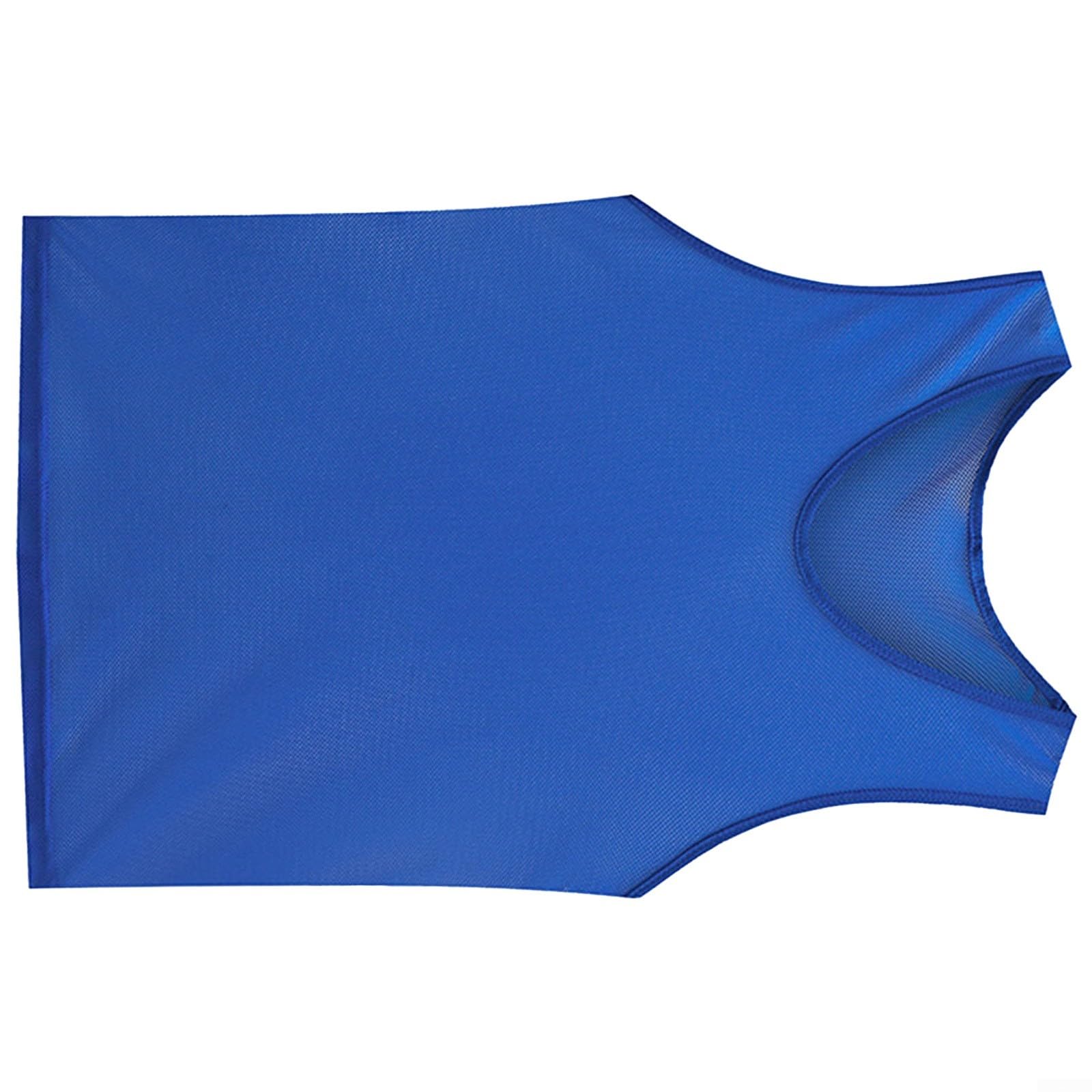 Chaleco de fútbol para entrenamiento juvenil, chalecos deportivos de malla para niños y niños, ajuste holgado, poliéster, ropa de práctica de fútbol, baloncesto, críquet, 40 x 56 cm (negro)