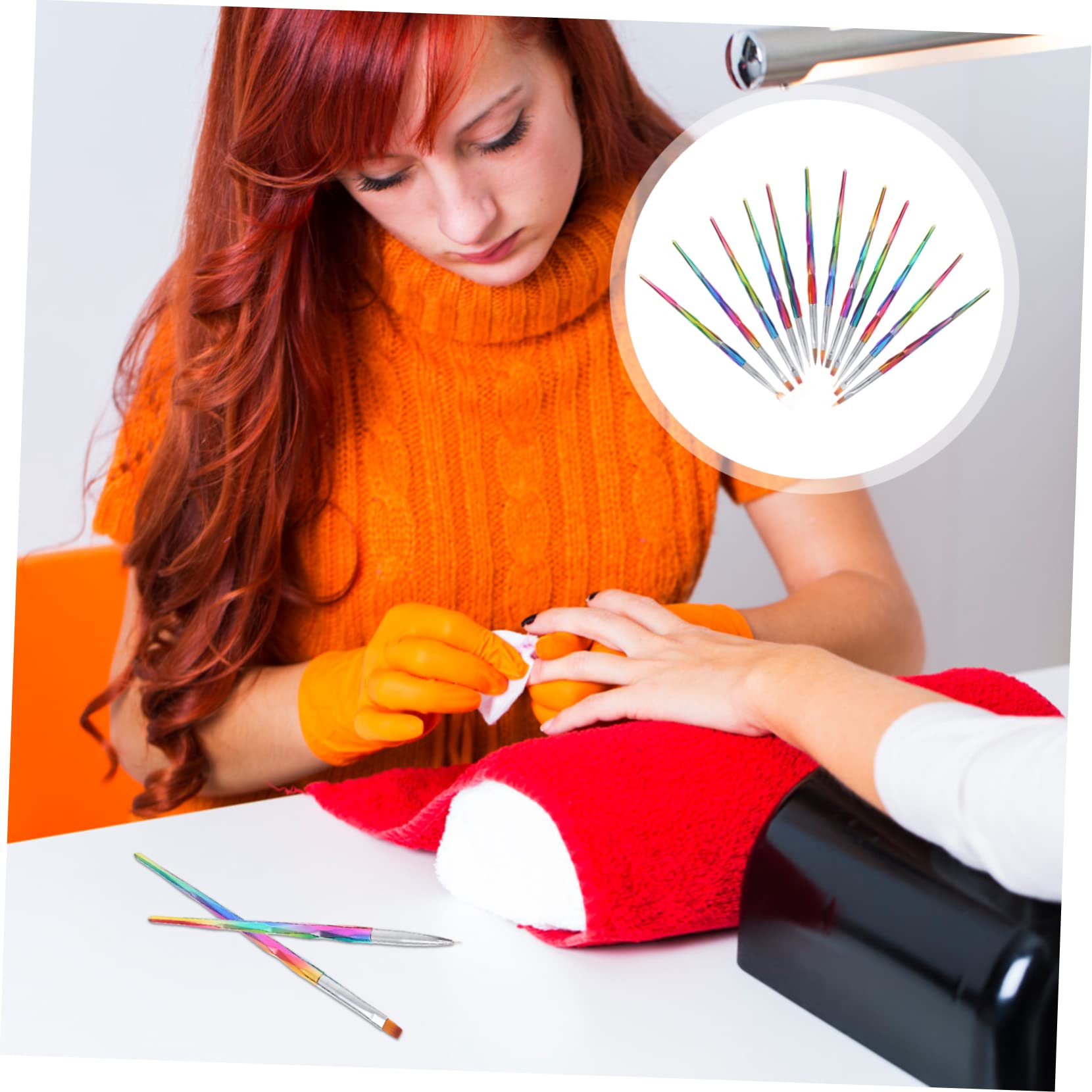Healeved 24pezzi Penne Per Nail Art Professionale Con Pennelli Per Manicure Strumenti Per Decorazione Unghie Creativo Per Estetiste e Principianti