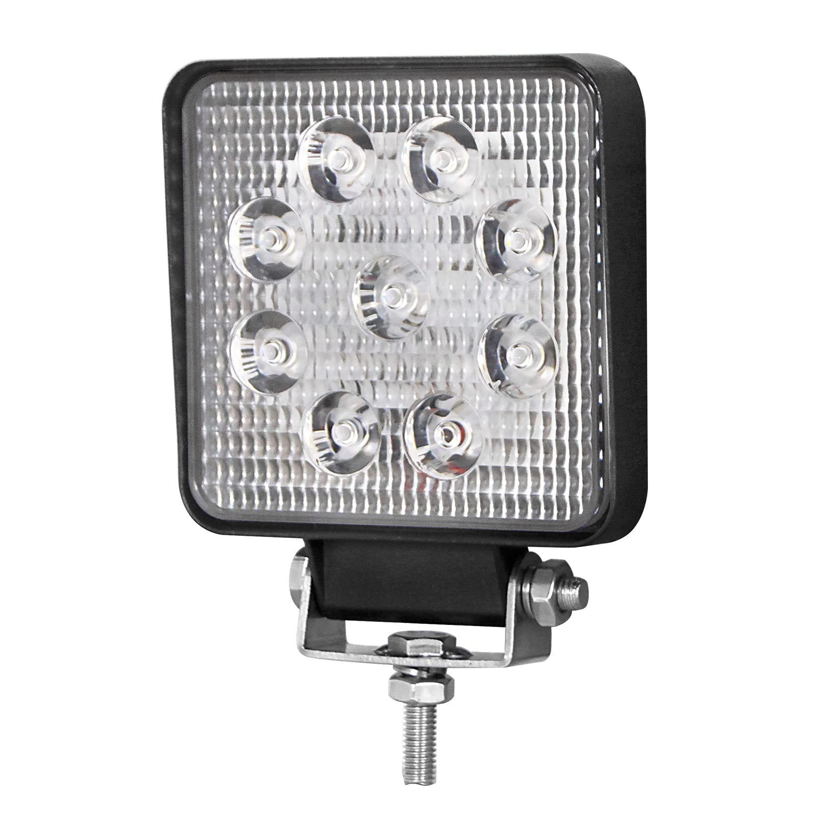 PICAA Reflektor roboczy LED 10 sztuk 4 cale 27 W LED ciągnik punktowy 12V-24V 6000K reflektory LED do ciągników IP68 wodoodporne światło przeciwmgielne samochód, SUV, UTV, ATV, Off-road, ciężarówka