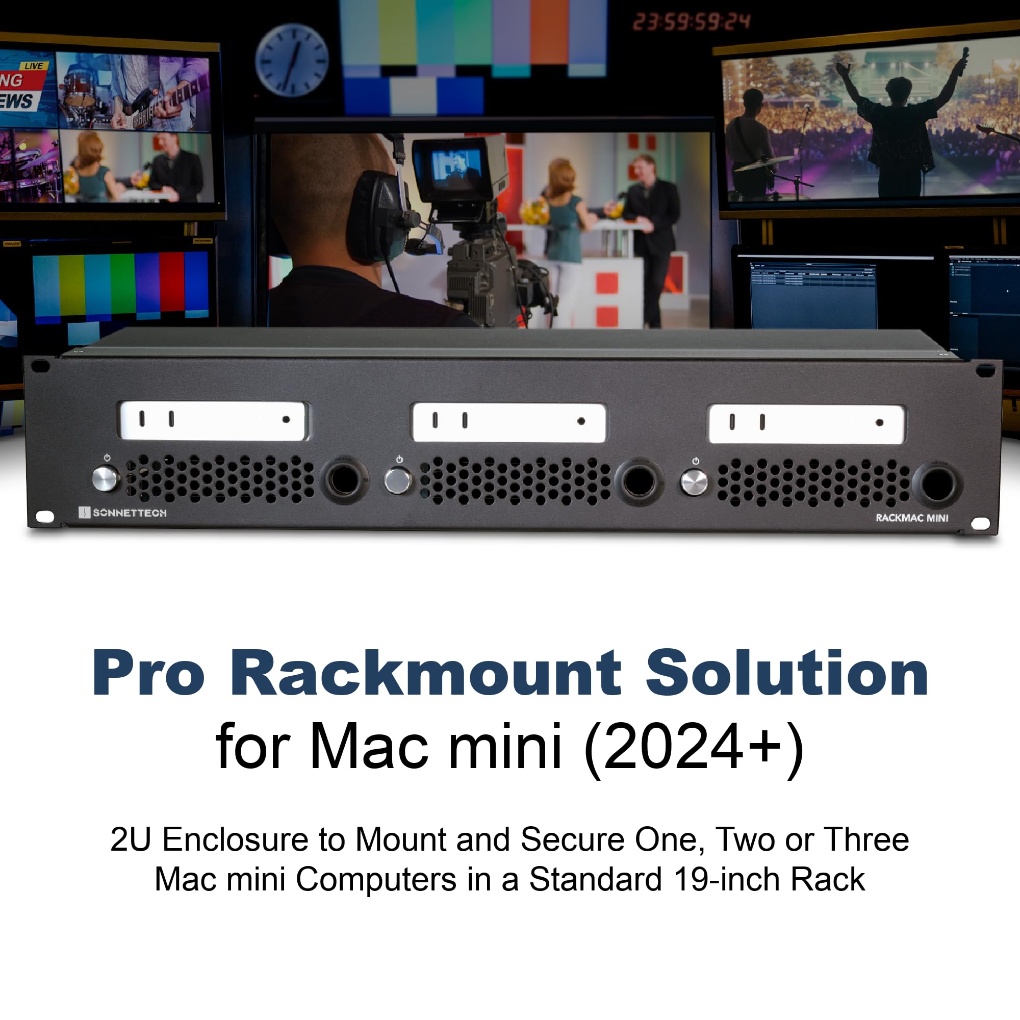 Amazon | Sonnet RackMac mini (2024+) – 2U ラックマウント