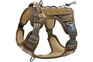 AUROTH Tactical Dog Harness for Beagles - No Pull, Adjustable, Reflective, Easy Control Pet Vest