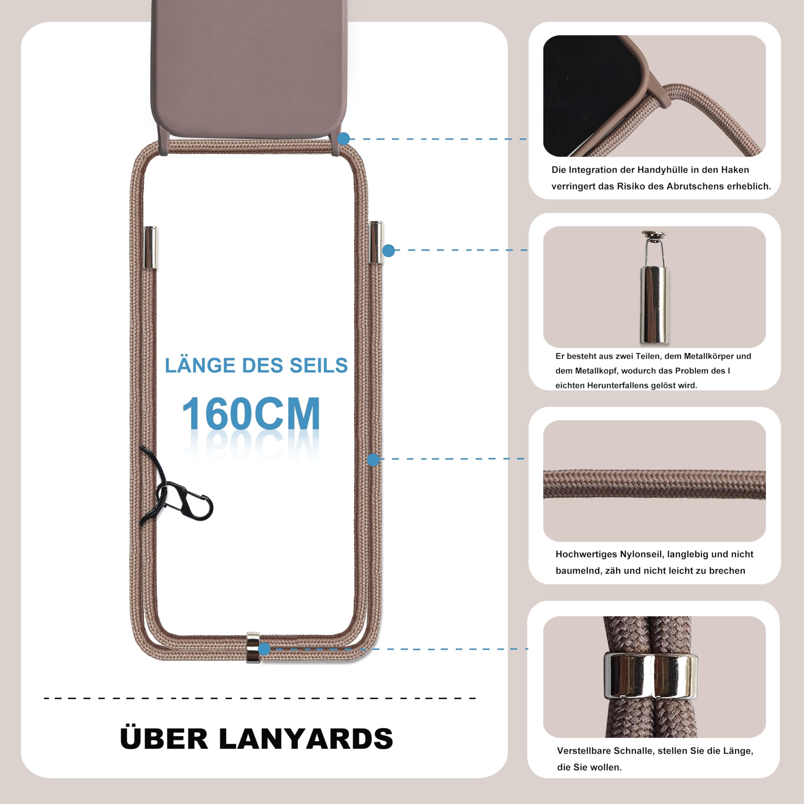 UnnFiko voor emily in Paris iPhone 17 Pro Max, 3D Vintage Camera, grappige creatieve hoes met afneembare ketting, beschermhoes om te hangen, zwart