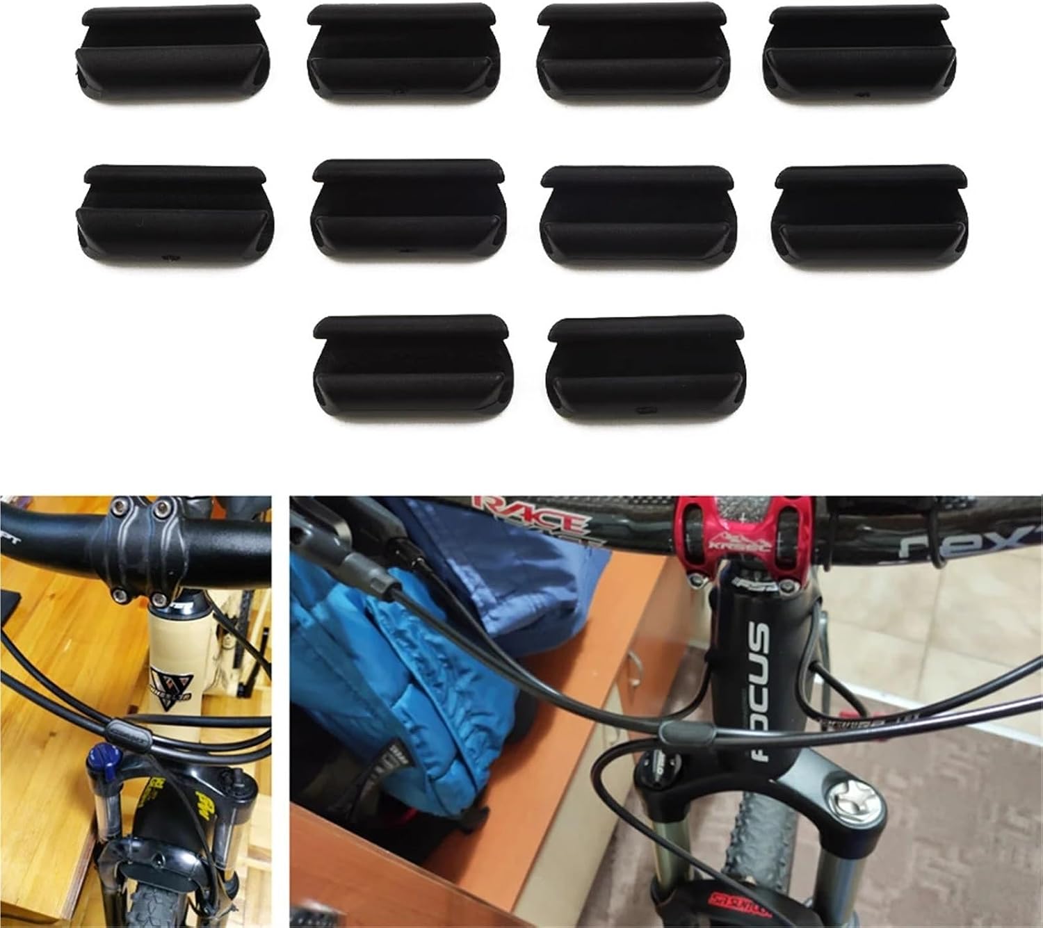 Universal 40 PCS Disc Brake Cable Base Tools MTB Plasitc Road Bike ABS Guide Hose Frame