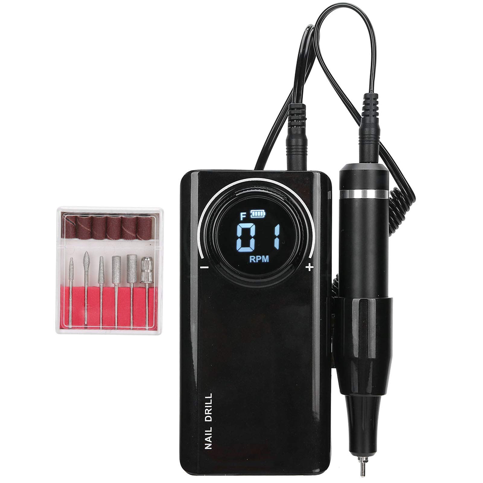Lime Per Unghie Elettriche Per Trapano Per Unghie Lime Per Unghie Elettriche Ricaricabili Per Penna Per Trapano Per Unghie Lucidatrice Per Unghie Portatile(nero)