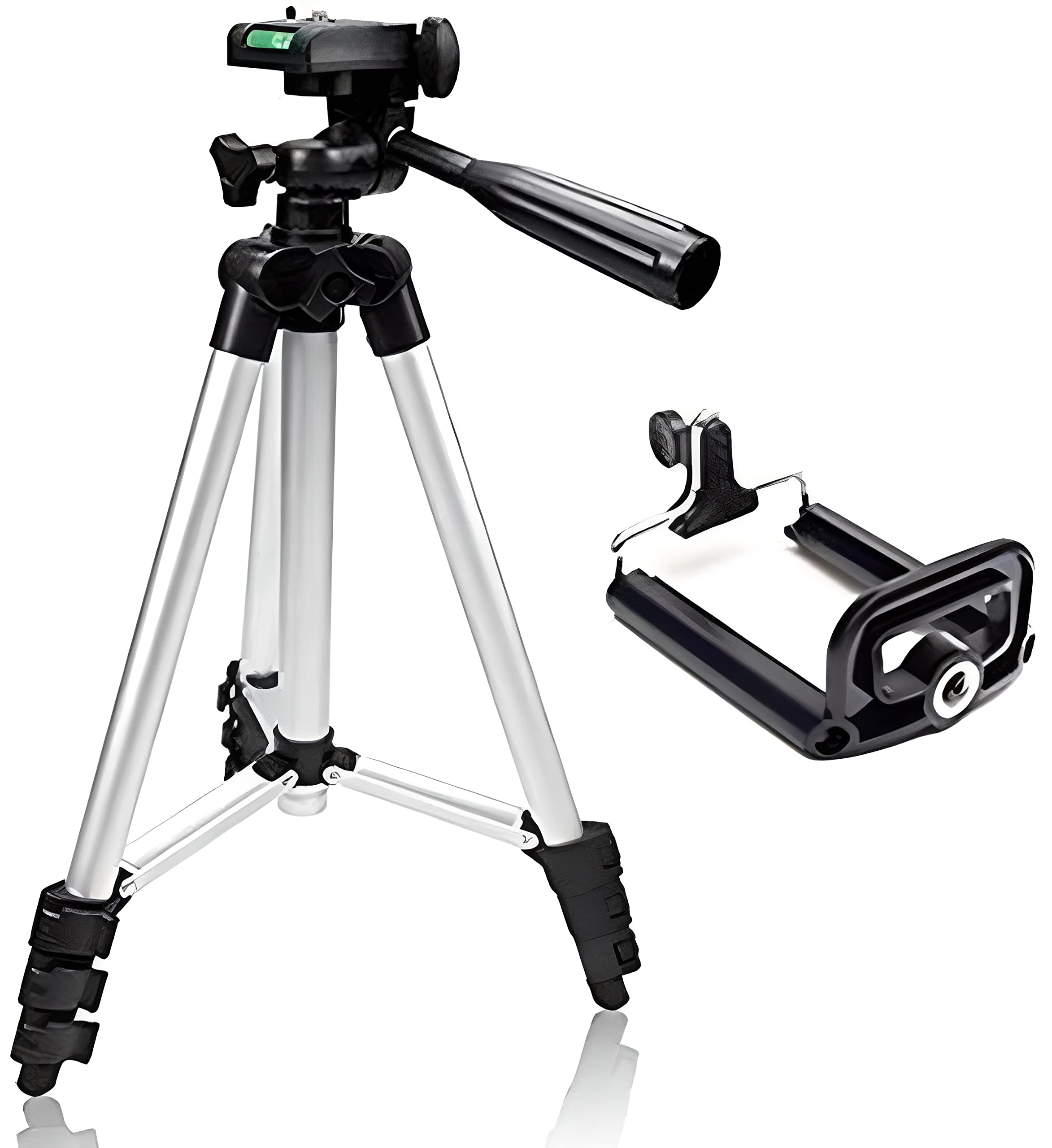 NAFA Portable and Foldable Aluminium Alloy Tripod with Adjustable Mobile Clip Holder Bracket for Mobile Phones and Cameras | Working Length of 360mm to 1060mm | Supports Weight Up to 2000 g-picture-24