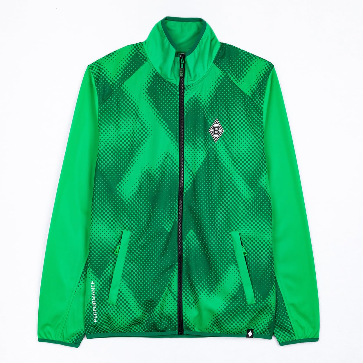 Borussia Mönchengladbach Trainingsjacke „Performance“ Grün | Offizieller Fanartikel Fohlenshop | Gladbach Trainingsjacke