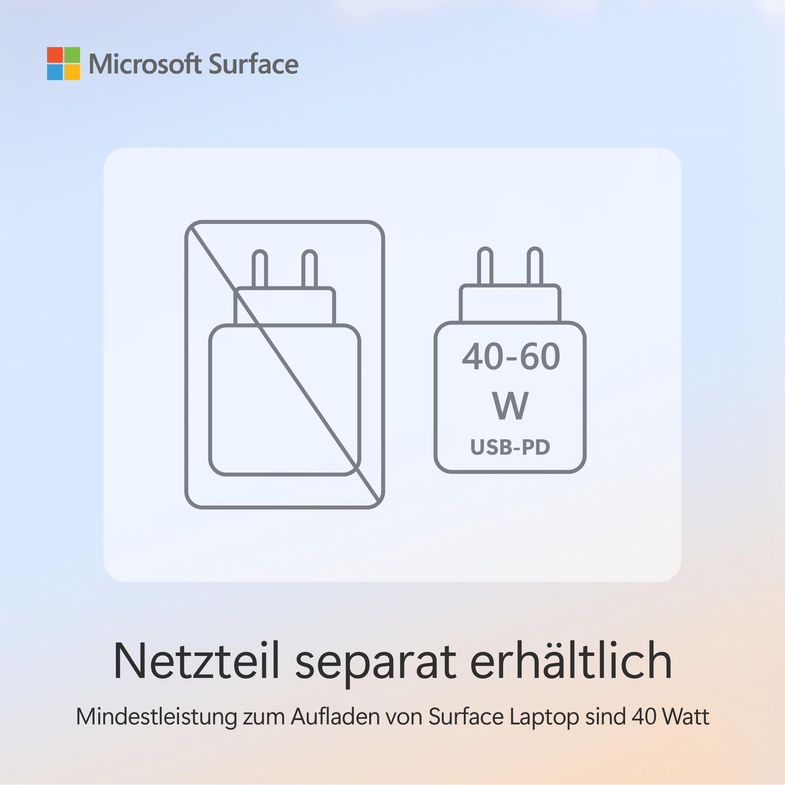 Microsoft Surface Laptop 13" LCD Touchscreen Snapdragon X Plus 16GB RAM 512GB Speicher Ozean