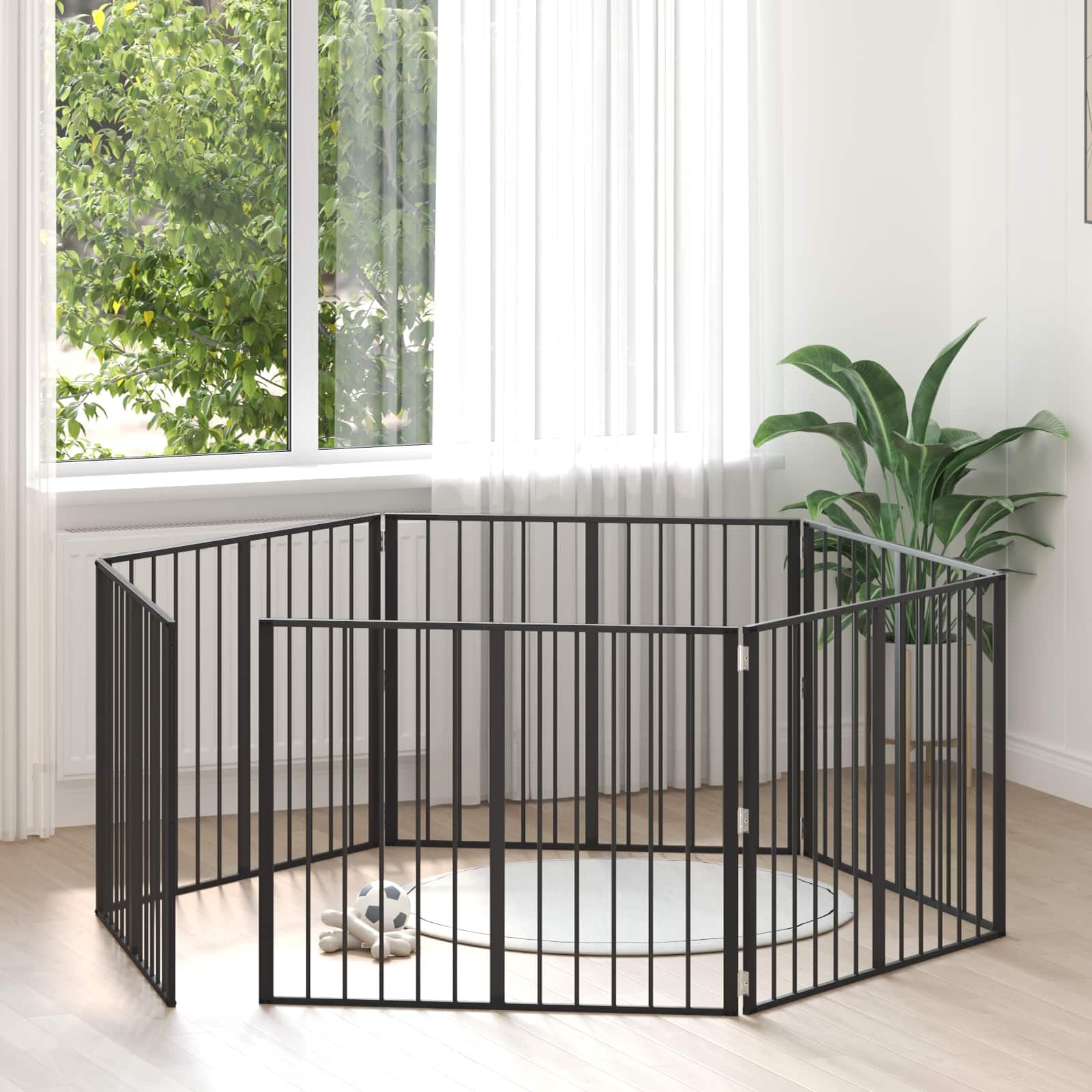 Parc pliable pour petit chien en intérieur : espace de jeu DIY 6 panneaux modulables