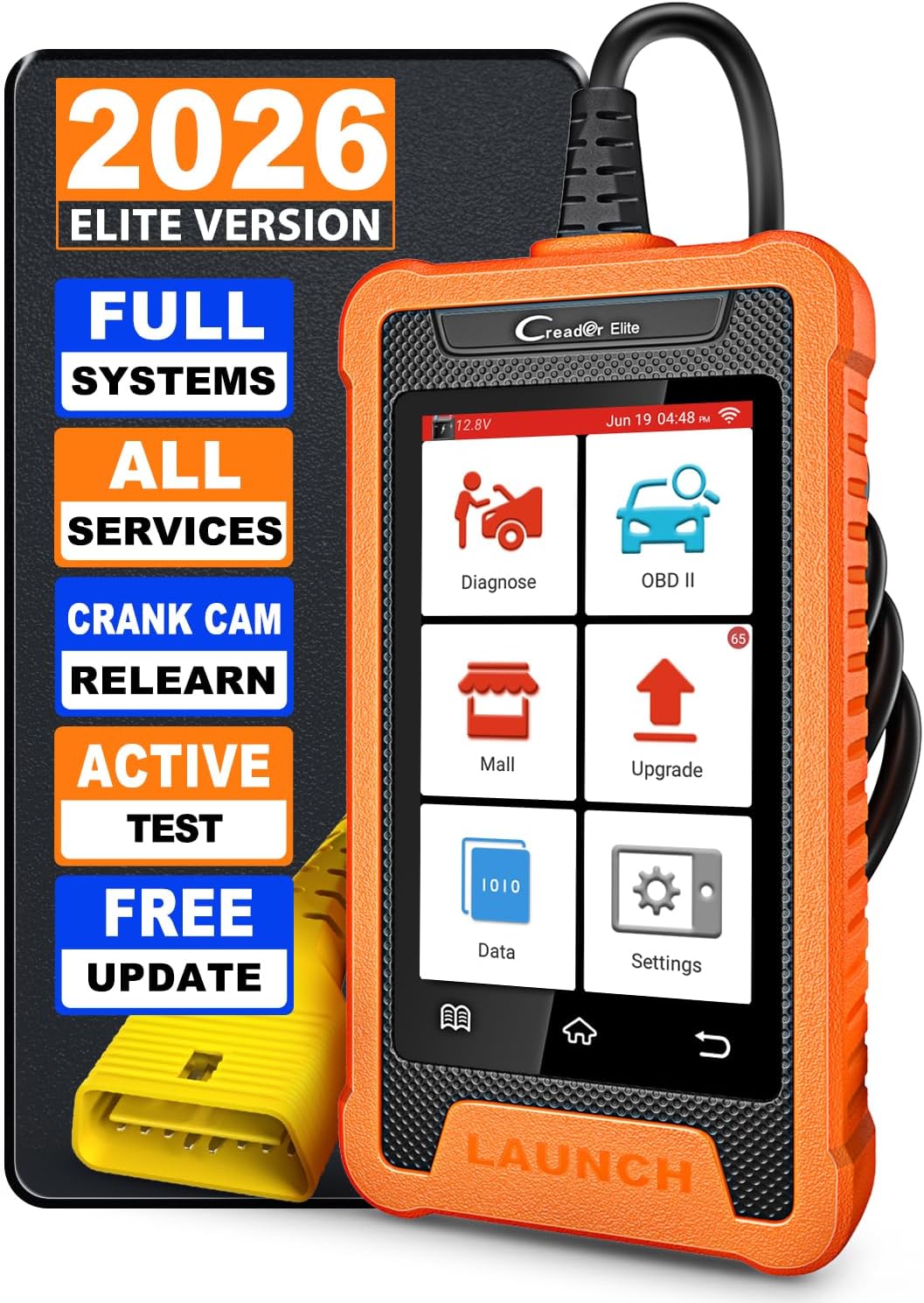 2026 LAUNCH Creader Elite for GM Bi-Directional OBD2 Scanner, All Resets Full System Diagnostic Scan Tool, Full OBD2 Code Reader for Buick/Chevrolet/Cadillac/GMC, Lifetime Free Update
