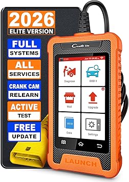 2026 LAUNCH Creader Elite for GM Bi-Directional OBD2 Scanner, All Resets Full System Diagnostic Scan Tool, Full OBD2 Code Reader for Buick/Chevrolet/Cadillac/GMC, Lifetime Free Update