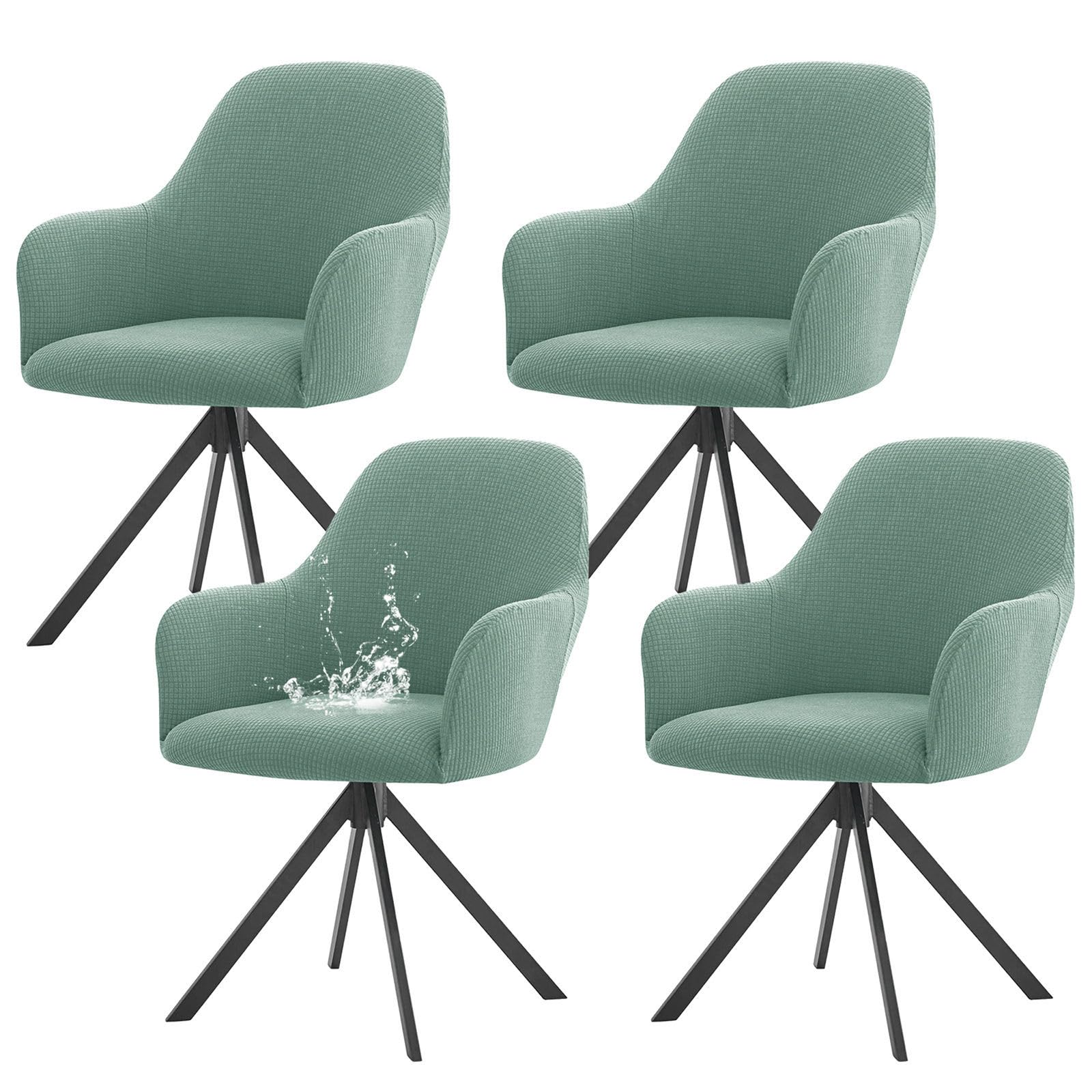 Housses de chaise amovibles de haute qualité élastique pour une assise élégante vert