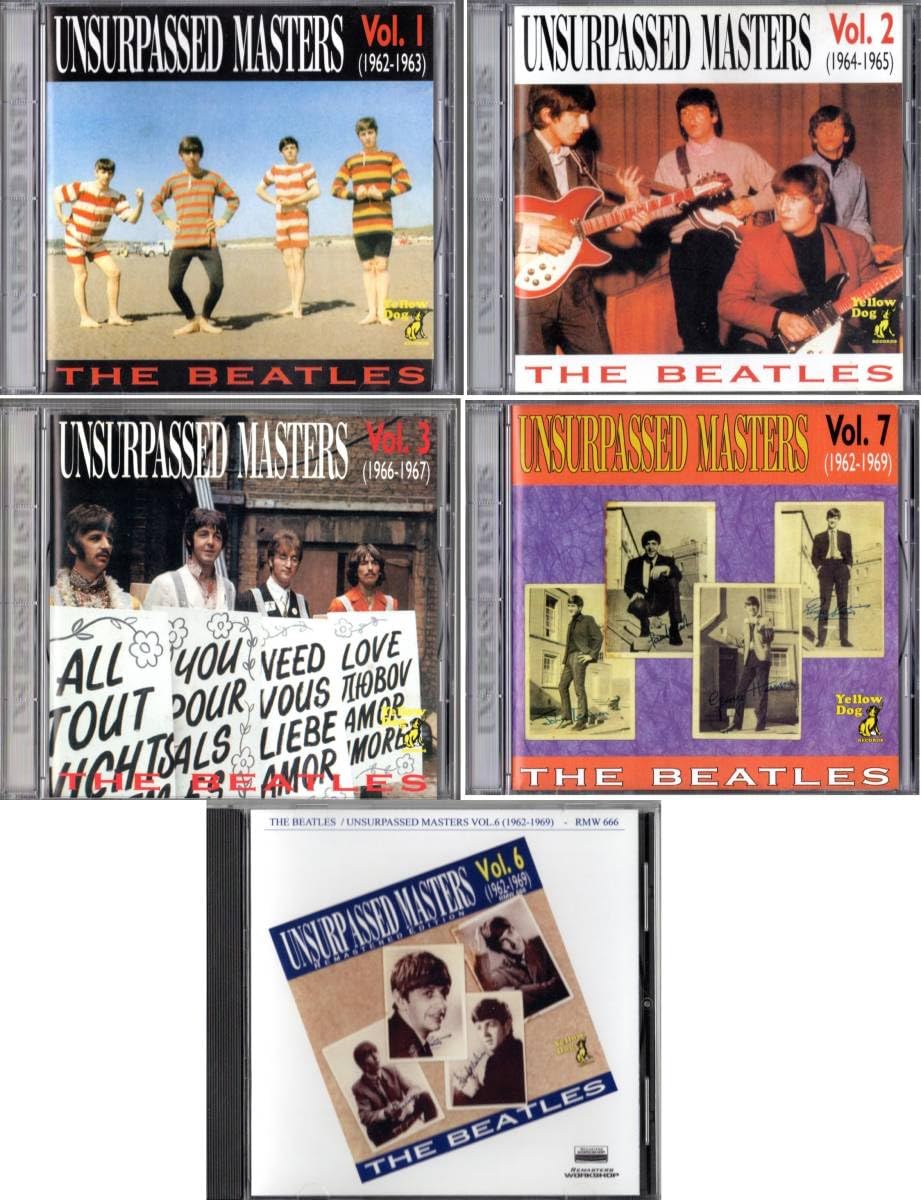 洋楽 THE BEATLES UNSURPASSED MADTERS VOL.1~7 Amazon.co.jp: 5CD【UNSURPASSED MASTERS Vol.1、Vol.2、Vol.3、Vol.6