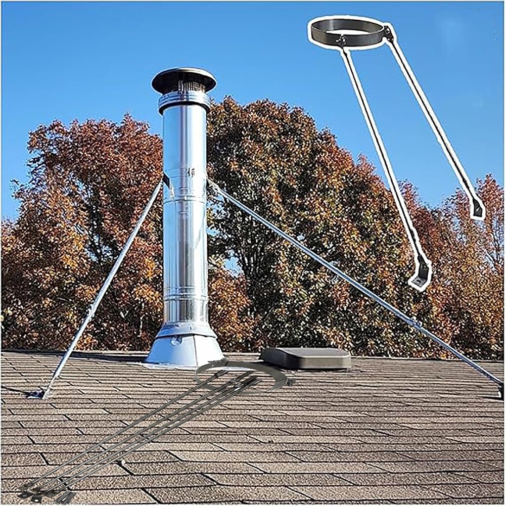 Pipe Support, Wall Mount Ceiling Mount Bracket, 304 Stainless Steel Pipe Supports,Silver,300mm